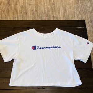 Brand new white Champion crop top